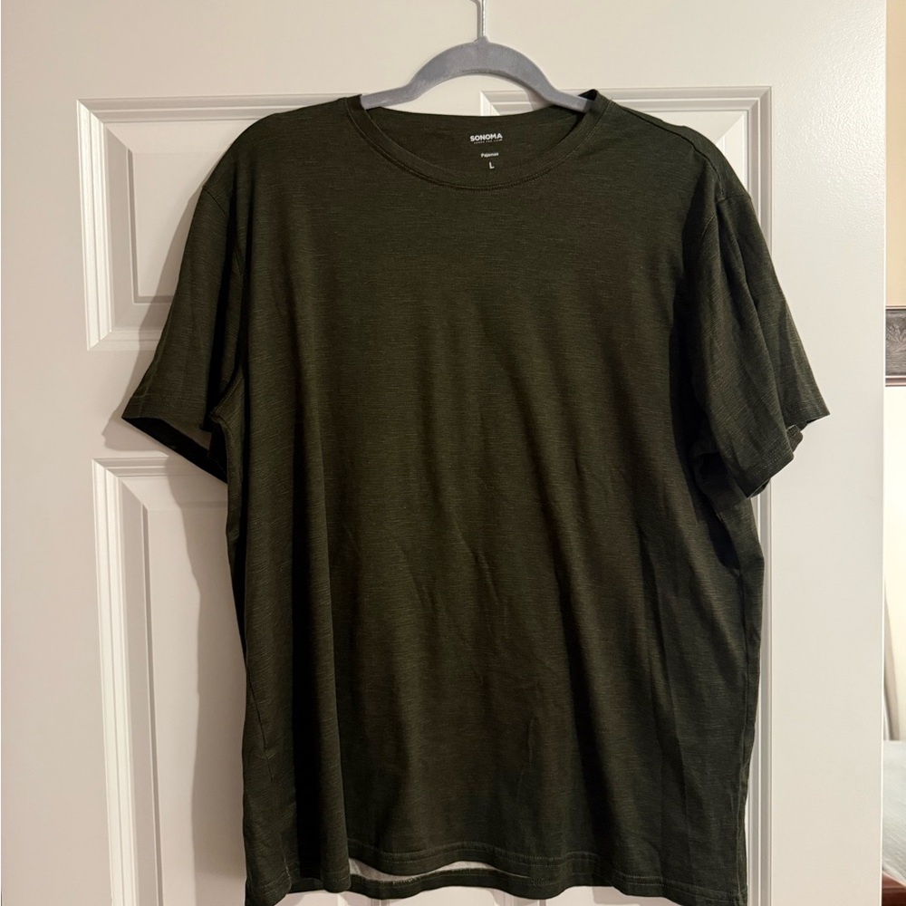 Sonoma Dark Green Short Sleeve Pajama Tee